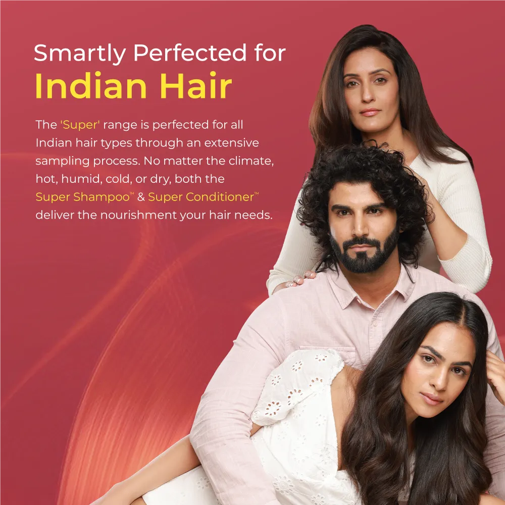Super Moisture Duo with Biotin & Vegan Keratin for Dry & Damaged Hair - Travel Pack - Super Shampoo (150ml) + Super Conditioner (200ml) - Image 6