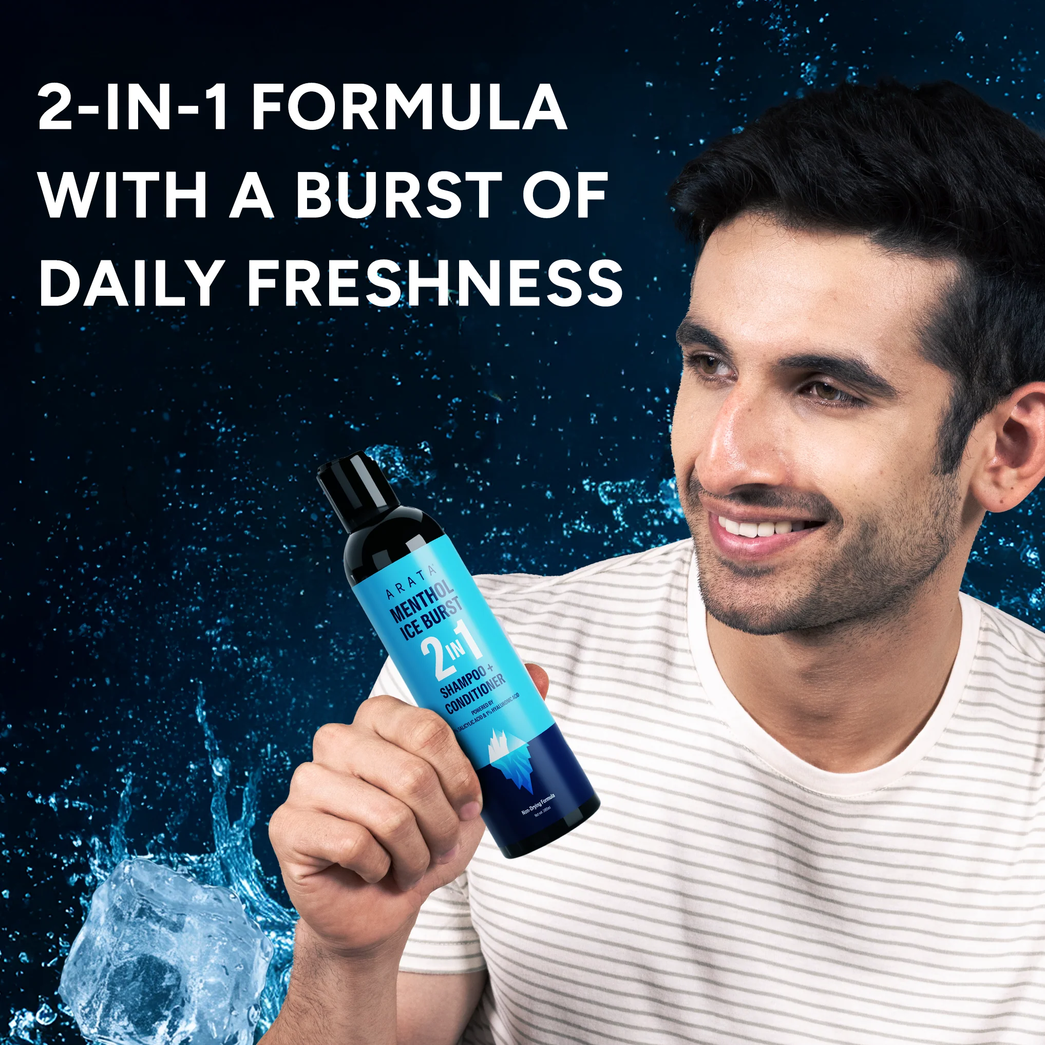 Shampoo + Conditioner Menthol Ice Burst 2-in-1 (Add On) - Image 3