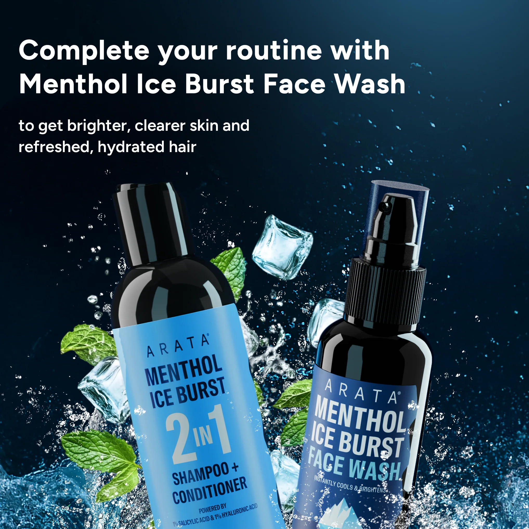 Shampoo + Conditioner Menthol Ice Burst 2-in-1 (Add On) - Image 6
