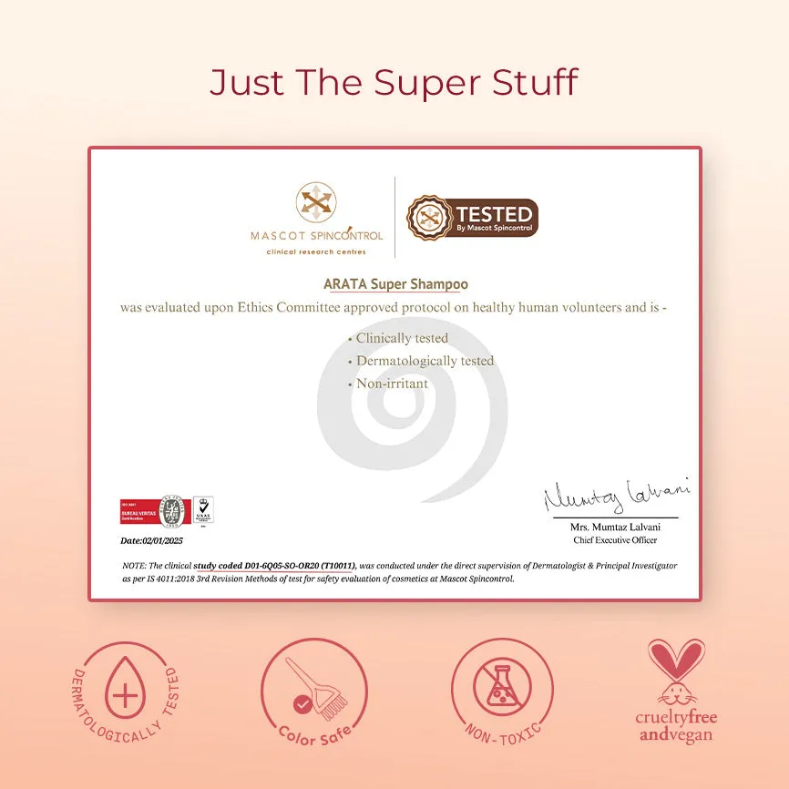 Super Anti-Damage Trio with Biotin, Jojoba & Vegan Keratin for Dry, Frizzy, & Damaged Hair - Super Shampoo (300ml) + Super Conditioner (200ml) + Super Serum (30ml) - Image 9