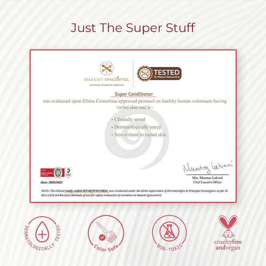 Super Anti-Damage Value Pack with Biotin, Jojoba & Vegan Keratin for Dry, Frizzy, & Damaged Hair - Super Shampoo (150ml) + Super Conditioner (200ml) + Super Serum (30ml) - Image 8