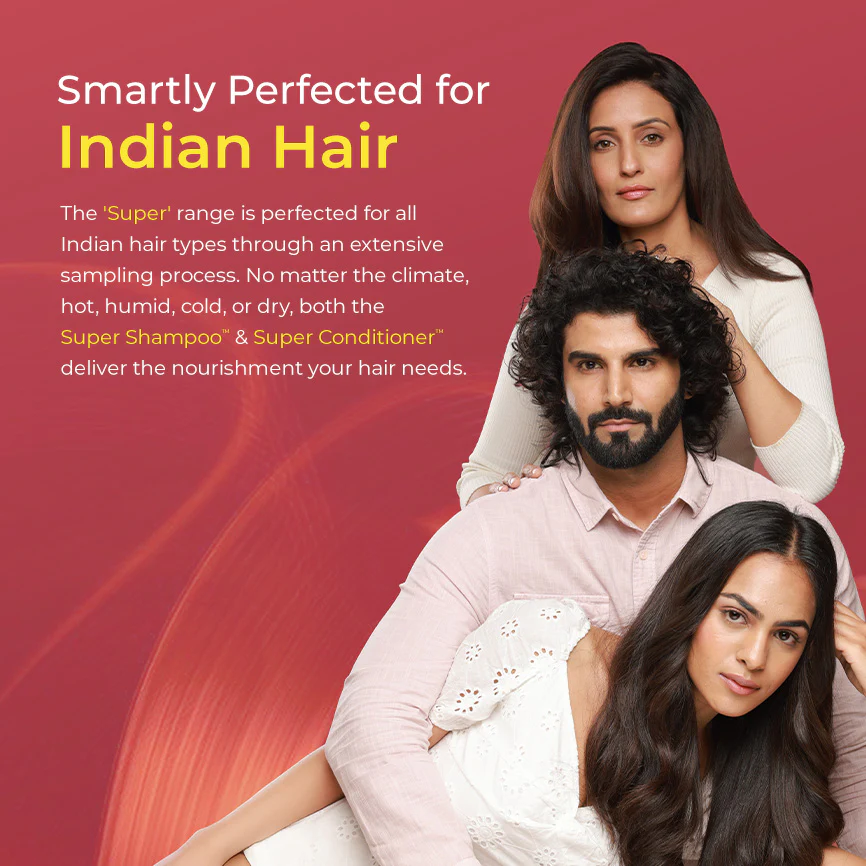 Super Moisture Duo with Biotin & Vegan Keratin for Dry & Damaged Hair Mini - Super Shampoo (150ml) + Super Conditioner (50ml) - Image 7